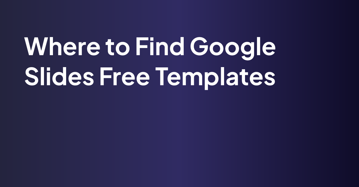 Where To Find Google Templates